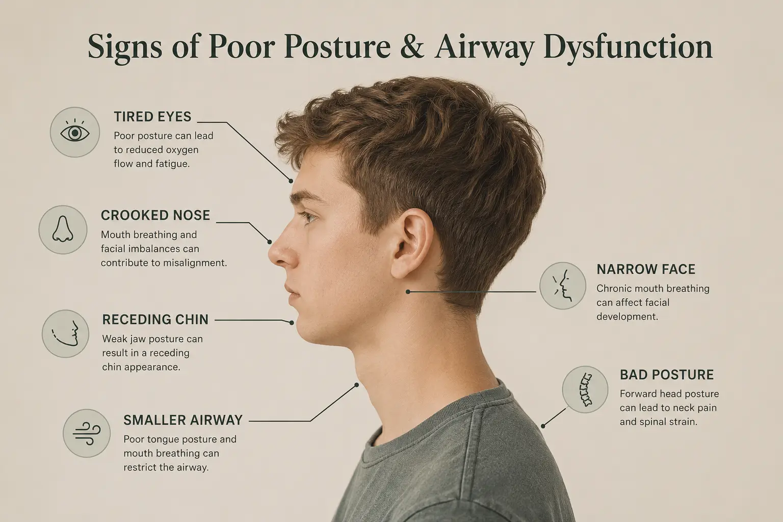 Airway and posture relationship diagram